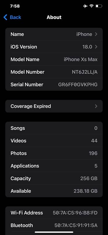 iphone Xsmax 256gb non pta 6