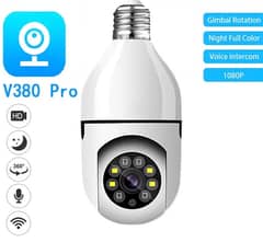 V380pro wifi bulb camera, 1080p, motion tracking, twoway talk, night v