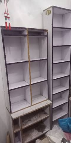 2 shop racks shelf