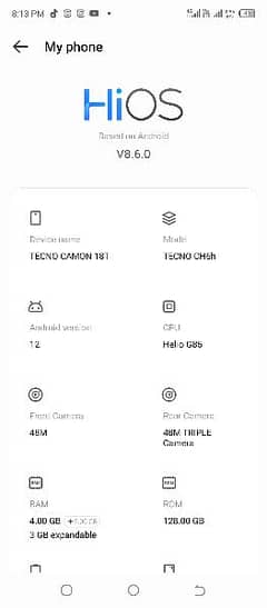 Tecno comon 18 T