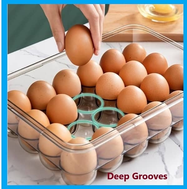 egg storage box for fridge/ andey rakhne ka box / egg organizer / 7