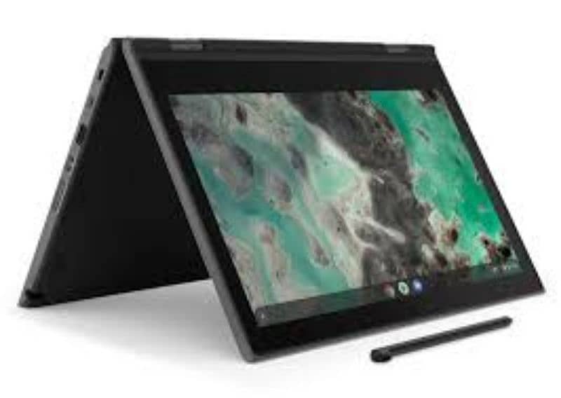 Lenovo 500e chromebook touch & type. Dual cam with pencil. Update 2029 3