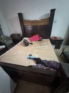 used queen bed in good condition