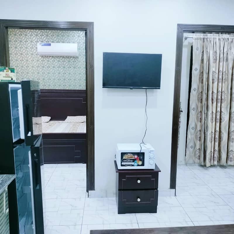 DOUBLE BED ROOMS FURNISHED FLAT AVAILABLE FOR RENT, IN CITI HOUSING GUJRANWALA 4