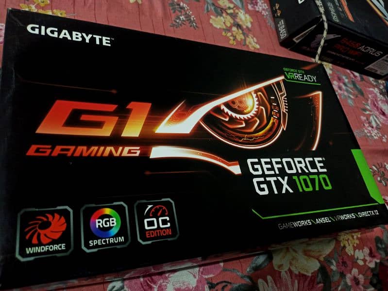 GTX 1070 8GB G1 Gaming Triple fan with box 6