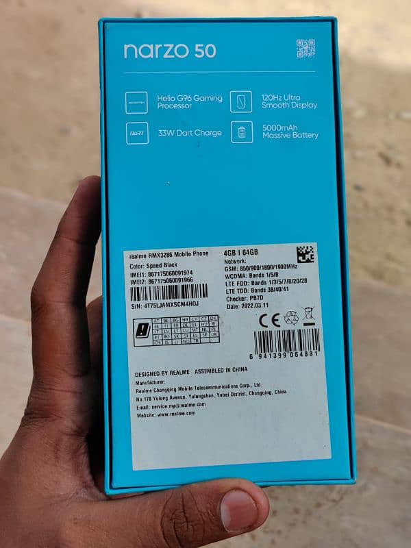 realme narzo 50 10 by 10  4 ram 64 gb memory all ok no fault only Byer 8