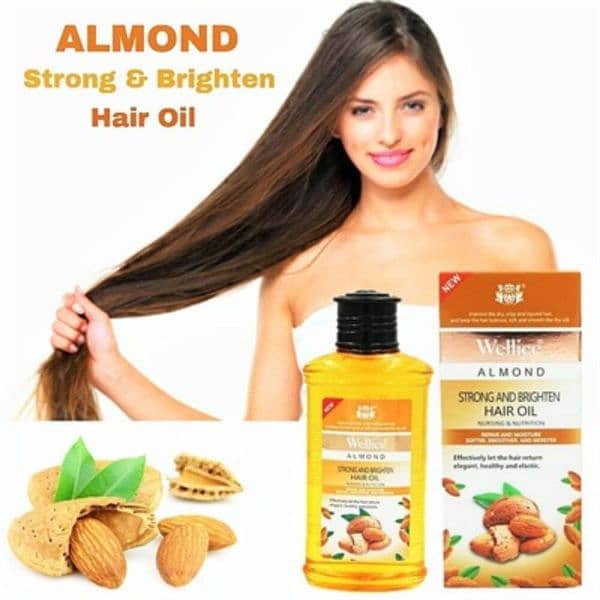 Almond Strong Brighten Anti Nursing And Nutrition Hair Oil - 400ml 1