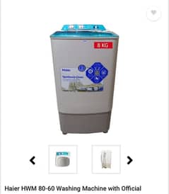 New Haier washing machine 8kg HWM80-60 0