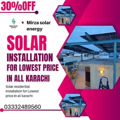 Solar installation available for Lowest price