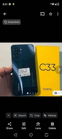 Realme c33 4+1 64gb