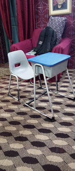 2-Study chairs with desks for sale. 5