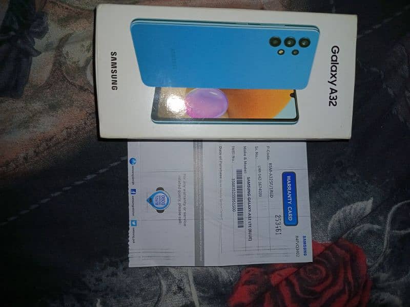 Samsung Galaxy A32 Sky Blue Colour With box 11