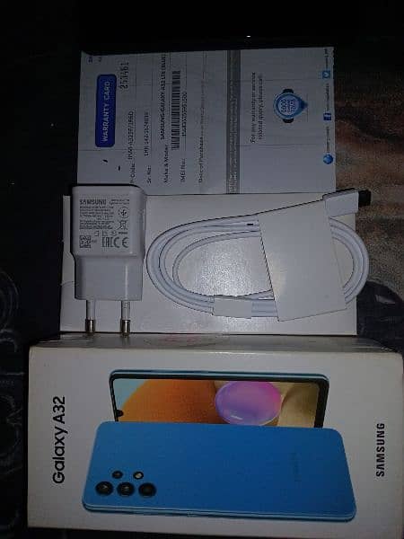 Samsung Galaxy A32 Sky Blue Colour With box 13