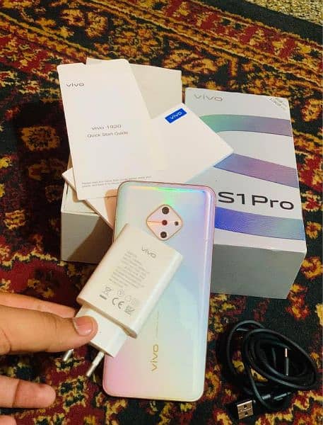 vivo s1pro 8/128 complete box urgent sale connect OLX 0