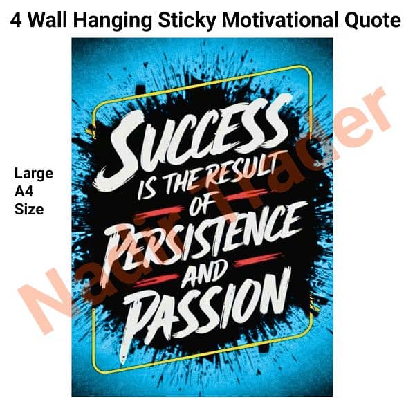 Set of 4 pieces Motivational quites wall art canvas for decoration 4