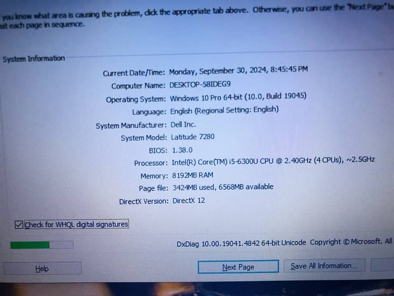 Dell Latitude 7280 “i5 6th generation” 4