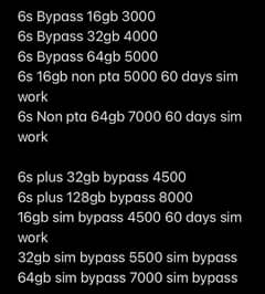 Iphone 6s 6s plus board bypass non pta 03224542164 0