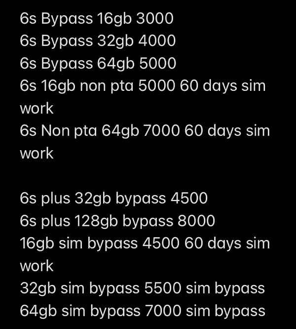 Iphone 6s 6s plus board bypass non pta 03224542164 0