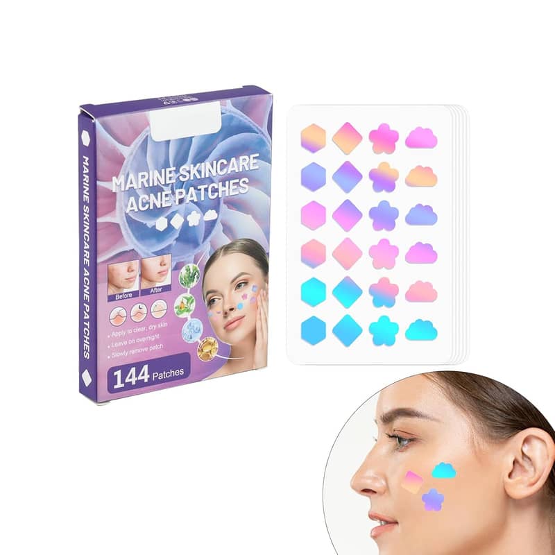 Portable 144Pcs Face Pimple Star Acne Patches, 11