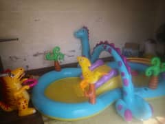 intex wet set, pool with slide