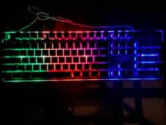 RGB gaming keyboard, mechanical keyboard for work, keyboard with light