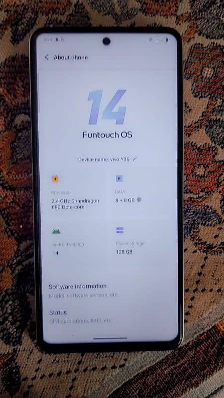 Vivo y36 urgent Sale 0