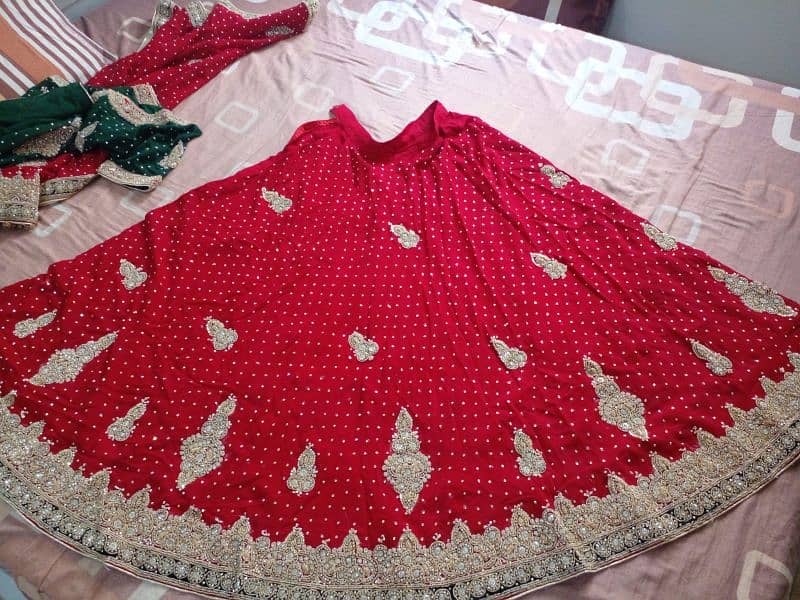 beautiful wedding sharara only one time used 8