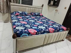 Steel King-Size Bed for Sale - Excellent Condition