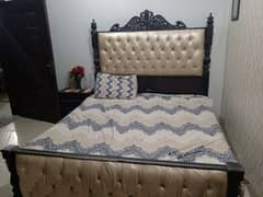 wooden bed available excellent condition