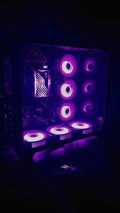 Darkflash C285 And Aigo AR 12 PRO FANS X6 pc casing rgb fans