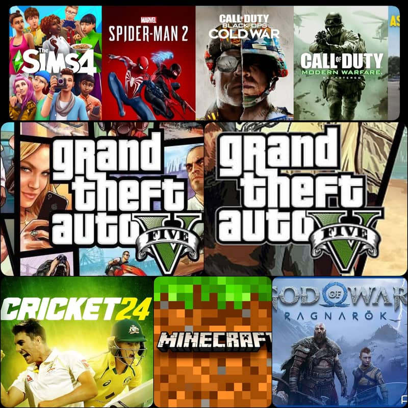 PC GAMES GTA V•WWE 2K24•TEKKEN 8 ALL OVER PAKISTAN SERVICE 1OO%WORKING 0