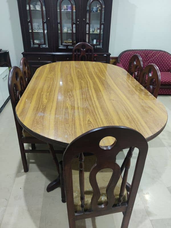 8 seat wood dining table 0