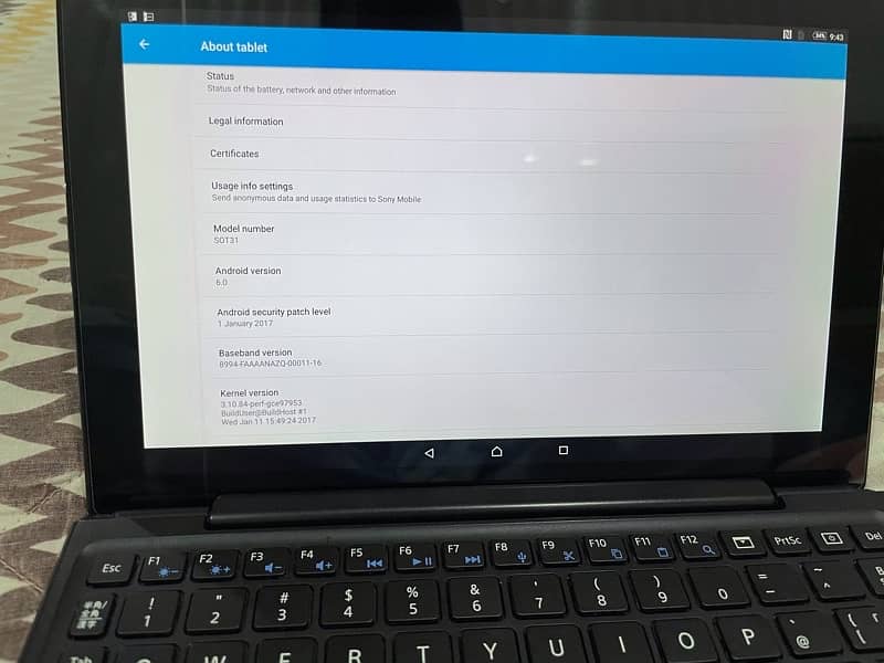Sony z4 Experia tablet with keyboard 5