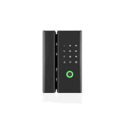 smart electric glass to glass fingerprint password door lock