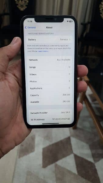 iphone X 256 GB 78 BATTERY HEALTH 5