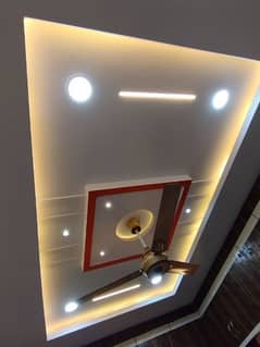 pop ceiling whole sale rate with material gypsum 2 by 2