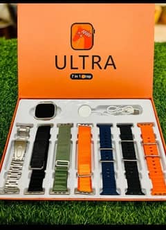 smart watch ultra 7 in 1 brand new box pack