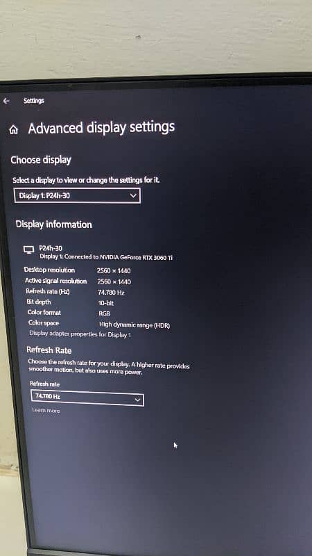 Lenovo P24q-30 24 inch 1440p 75hz Type-C 6