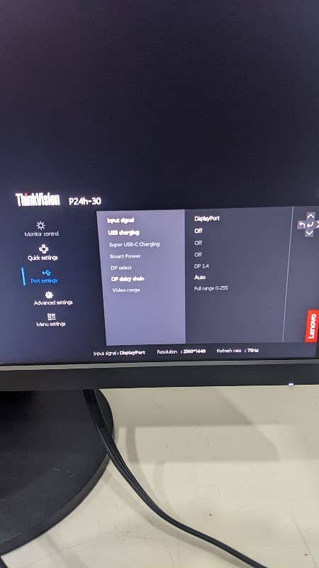 Lenovo P24q-30 24 inch 1440p 75hz Type-C 7