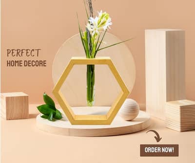 Hexagonal Home Decore Plant Vase