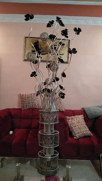 black flower metal lamp 5