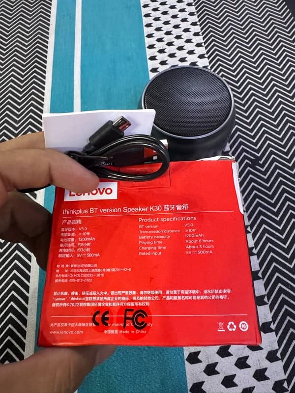 Lenovo Original K30 Bluetooth Speaker Outdoor Wireless Speakers Music 2