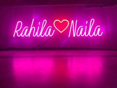 Neon Lights|Neon Sign|Couple Name|Wedding Sign|Love Sign| Sign Board