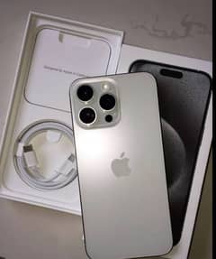 I phone 15 pro max jv 256gb with box and cable