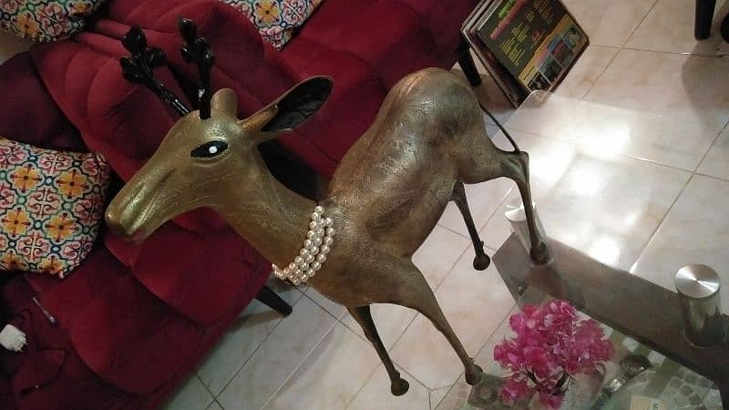 copper made deer statue 3