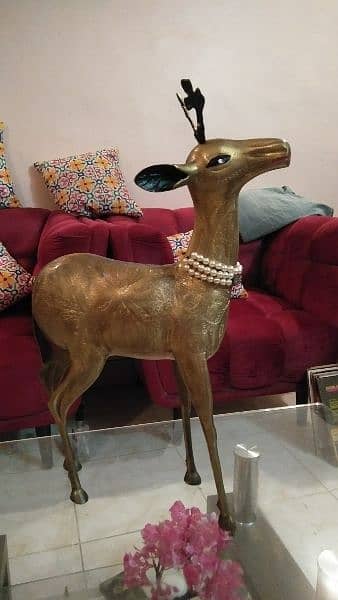 copper made deer statue 5