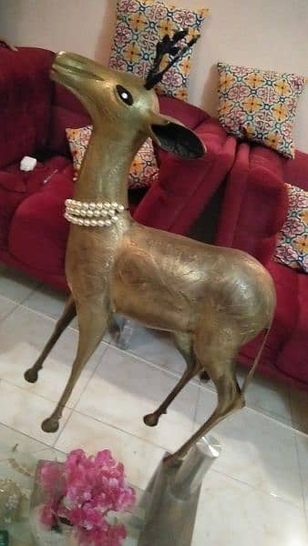 copper made deer statue 9