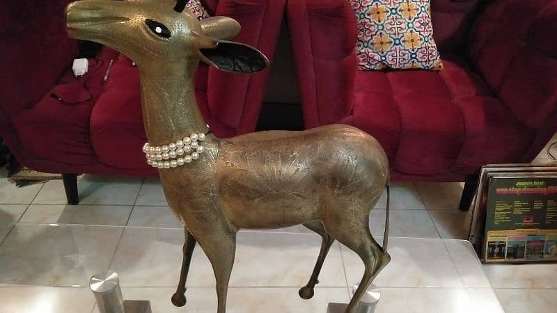 copper made deer statue 10