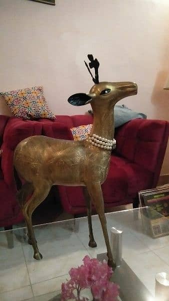 copper made deer statue 11