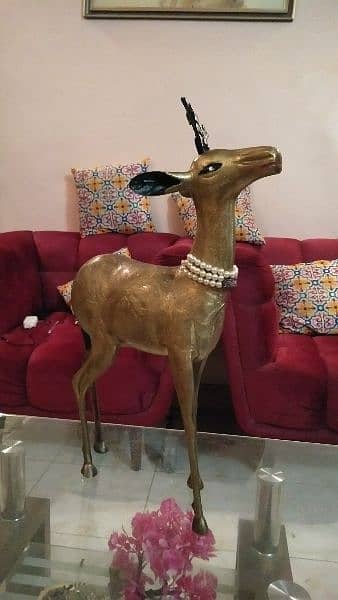 copper made deer statue 12